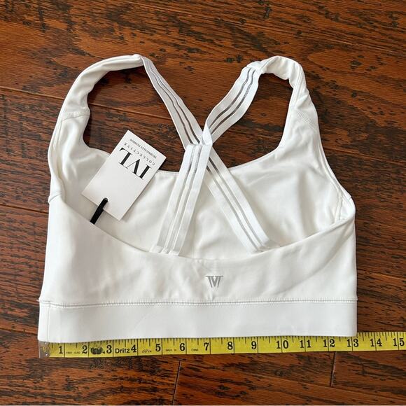 IVL Collective Stay-in-Place Brilliant White Sports Bra Size 10 NWT - Picture 4 of 7